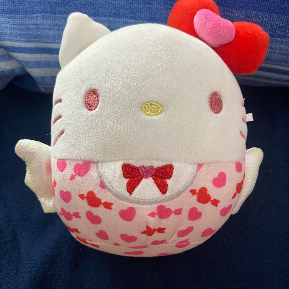 Hello Kitty Plush with Red Bow